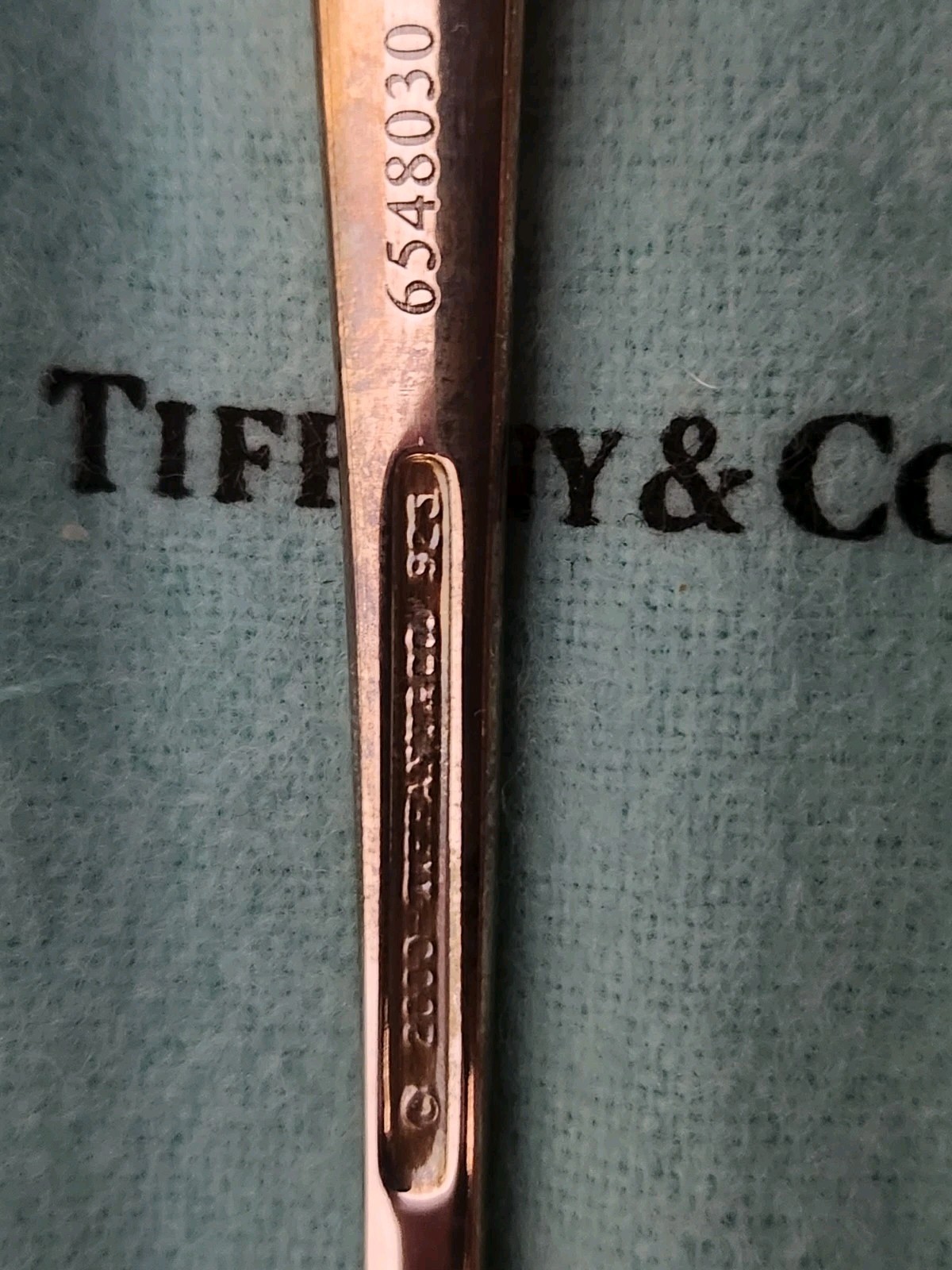 Tiffany & Co 925 Sterling Silver Moon Stars Infant Baby Feeding Spoon Vtg 2000