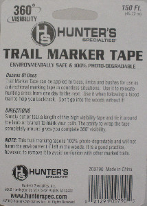 Hunters Specialties 00790 Trail Marker Flagging Tape - Picture 3 of 3