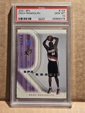 2001 SPx Zach Randolph #124 PSA 10 Gem Mint RC