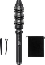 Wavytalk Thermal Brush 1 1/2 inch Heated Round Brush with Detachable Head, Black