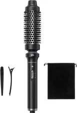 Wavytalk Thermal Brush 1 1/2 inch Heated Round Brush with Detachable Head, Black