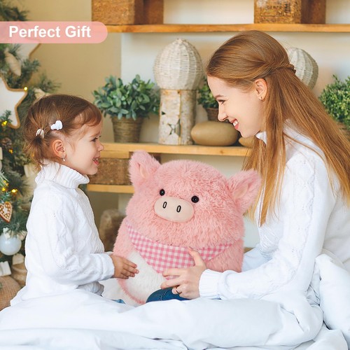 13 inch Pig Plush Pillows, Pink Pig Stuffed Animals, Cute Pillows for Squish,... - Bild 6 von 6