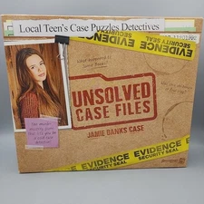 UNSOLVED CASE FILES Jamie Banks Case Cold Case Murder Mystery Game Open Box READ