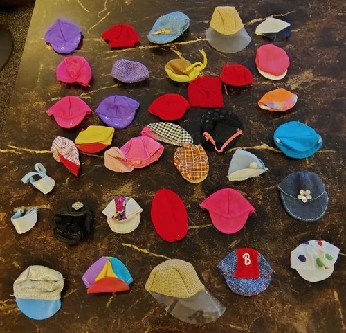 Vintage 90s Barbie Hat Head Part Lot