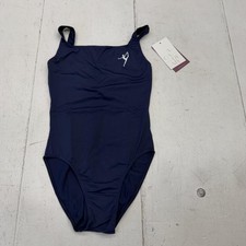 Ballet Rosa Bodysuit Womens Small Blue Camisole Ballet Leotard Logo Academy