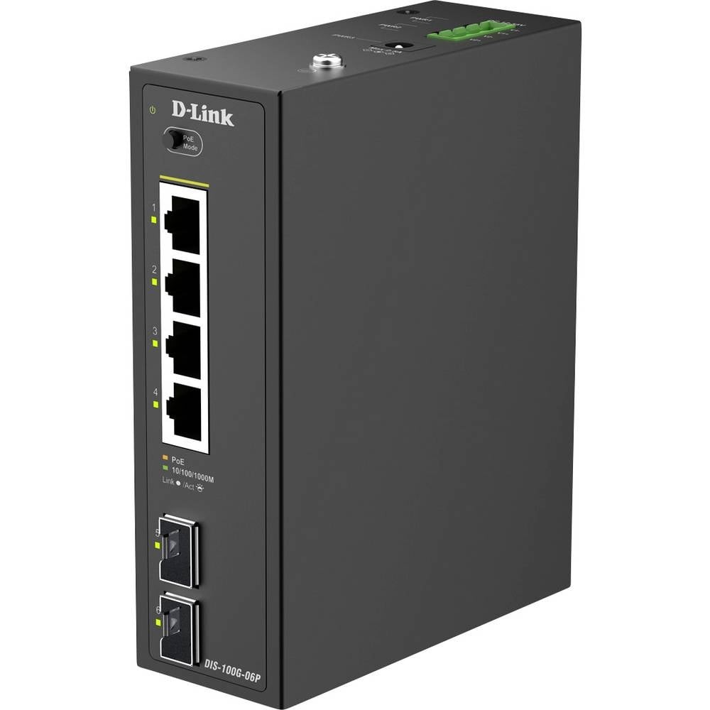 Switch réseau DIS-100G-06P pour éviter les pannes de connexion en usine