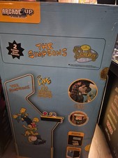 Arcade1up Simpsons New in Box w/ Matching Riser & Lighted Marquee image
