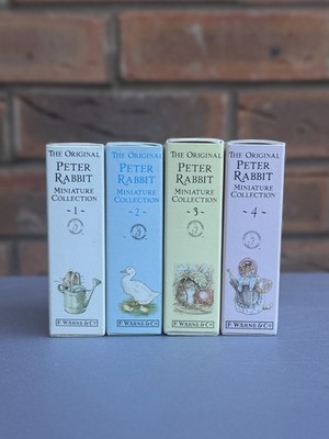 The Original Peter Rabbit Miniature Collection Vol 1 2 3 4 Beatrix Potter Books