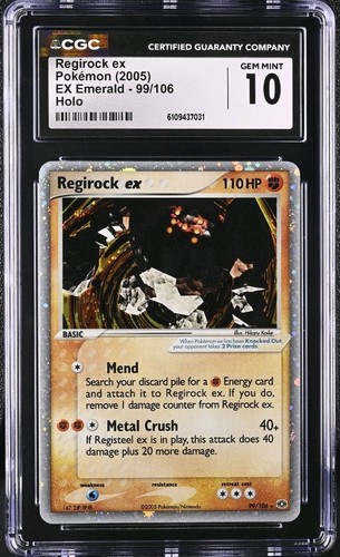 Regirock ex graded CGC 10 for sale on eBay
