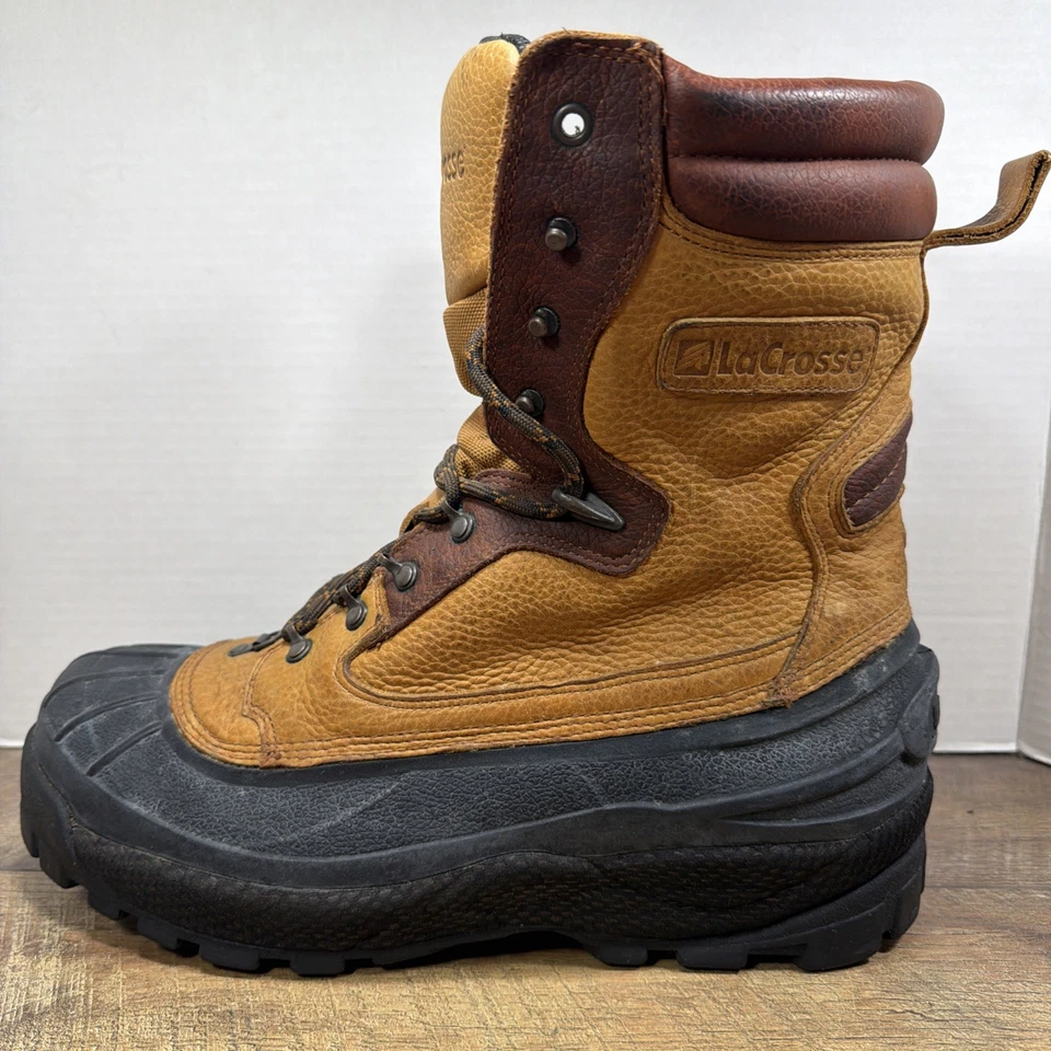 Lacrosse Men's 11 Alphaburly Pro Series Outdoor Boot Tan Rubber Waterproof 28008 - Image 2 of 4