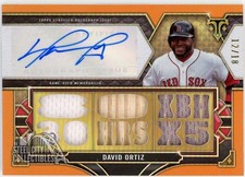 David Ortiz 2022 Topps Triple Threads Orange Relic Autograph Card TTAR-DO2 12/18