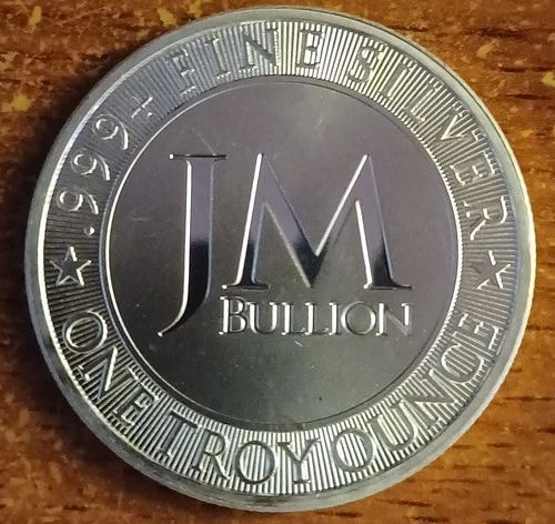 JM bullion 1 oz Buffalo Silver Round .999 One Troy Ounce Reverse Proof Like