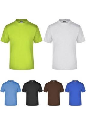 James & Nicholson Round-T SHIRT Workshirt Komfort Shirt  JN001