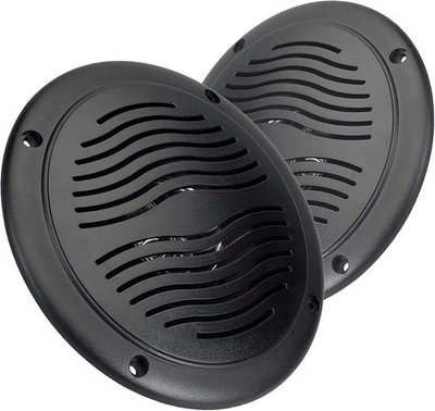 #ad 5 Inch Water Resistant Outdoor Speakers Dual Cone 25W Peak Power Ma $35.64