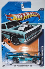 Hot Wheels HW Performance Plymouth Duster Thruster 1:64 Blue Diecast