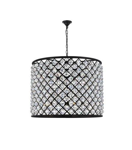 Elegant Lighting Madison 36" 12 Light Royal Crystal Pendant Lamp - Picture 1 of 3