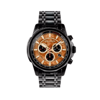 Holzkern Genevra 9010631021481 Armbanduhr Herren Quarz Chronograph Edelstahl