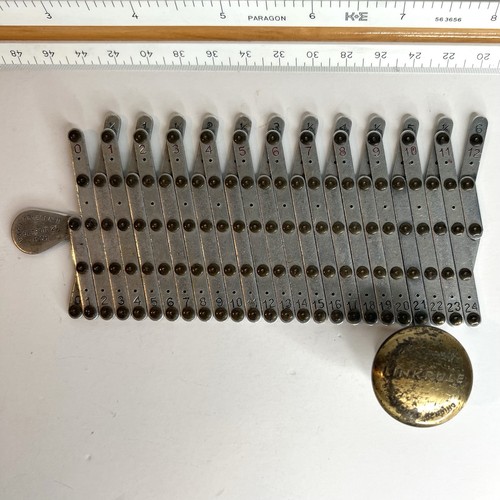 Rare Vintage Detroit "Pocket Linkrule" Mechanical Drafting Proportional Divider