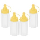  4 Pcs Sirup Spender Soßen Container Quetschflaschen Saucenbehälter