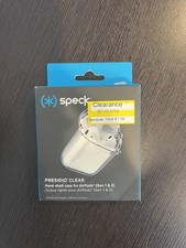 Speck Presidio Clear Hard-Shell Case for AirPods Gen 1 2, Protective