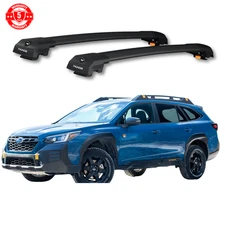 For Subaru Outback Wilderness 2022-2025 Roof Rack Cross Bars Black Anti-Theft