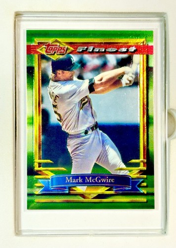 1994 Topps Finest Mark McGwire #78 - Oakland Athletics / St. Louis Cardinals - Foto 4 di 8