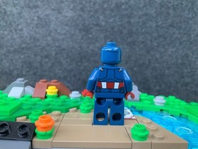 LEGO Captain America sh0014 Marvel Minifigure Dark Blue