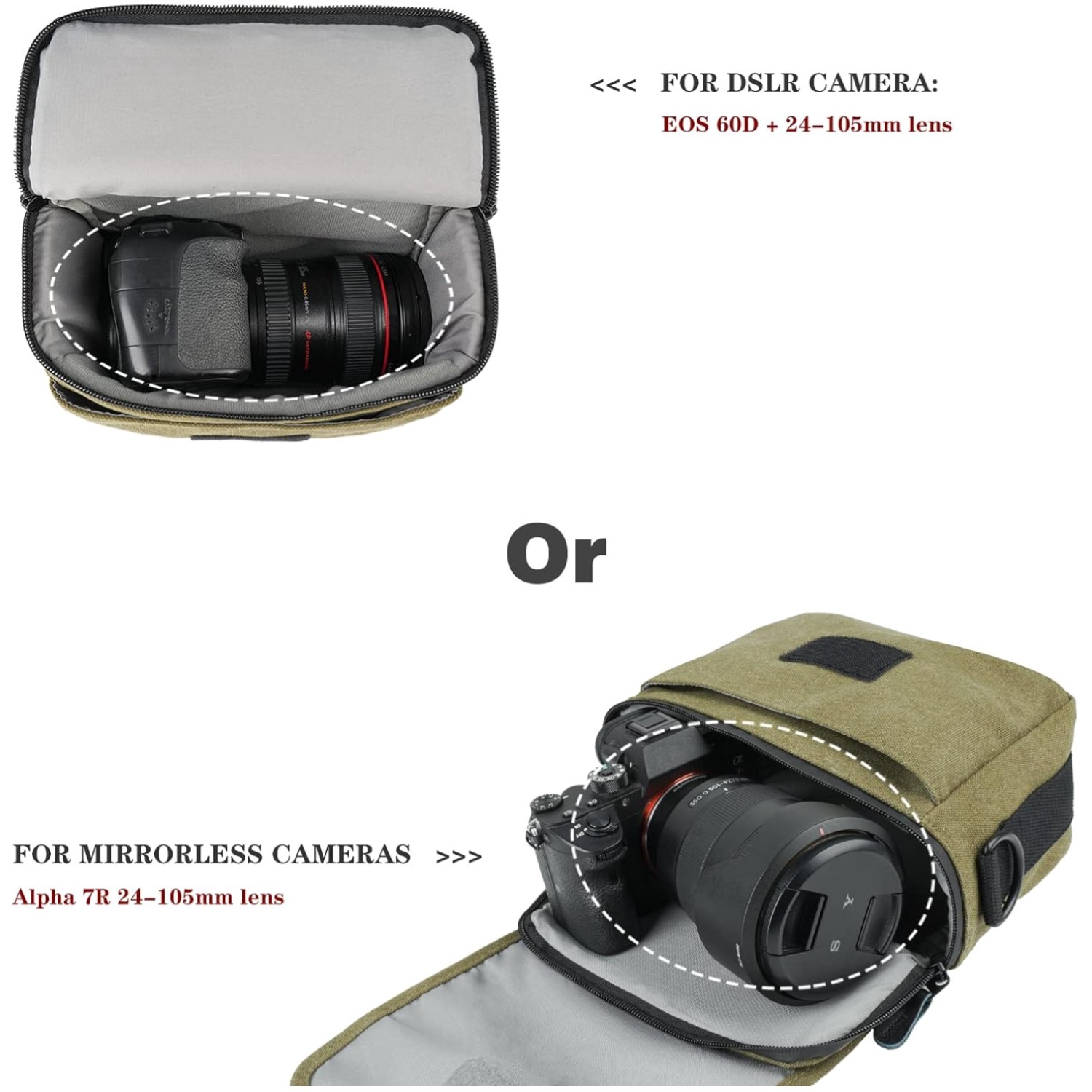 Cute Compact Camera Bag with Adjustable Strap
