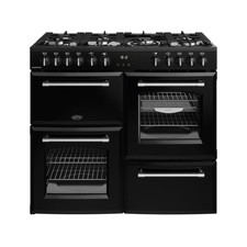 Belling BEL RCA FARMHOUSE 100DF BLK 100cm Farmhouse Dual Fuel Range Co (Grade C)