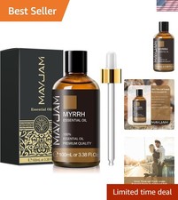 100ML Myrrh Essential Oil with Glass Dropper - Perfect for Aromatherapy  Crafts