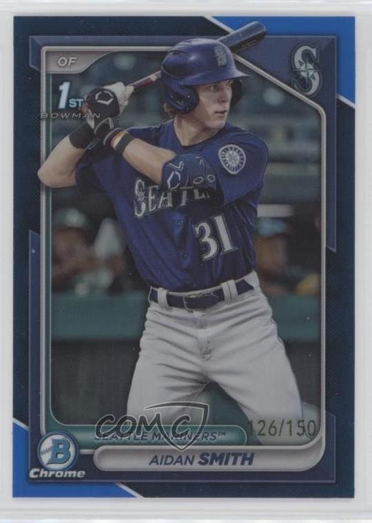 2024 Bowman Chrome Prospects Blue Refractor /150 Aidan Smith #BCP-45 7xr