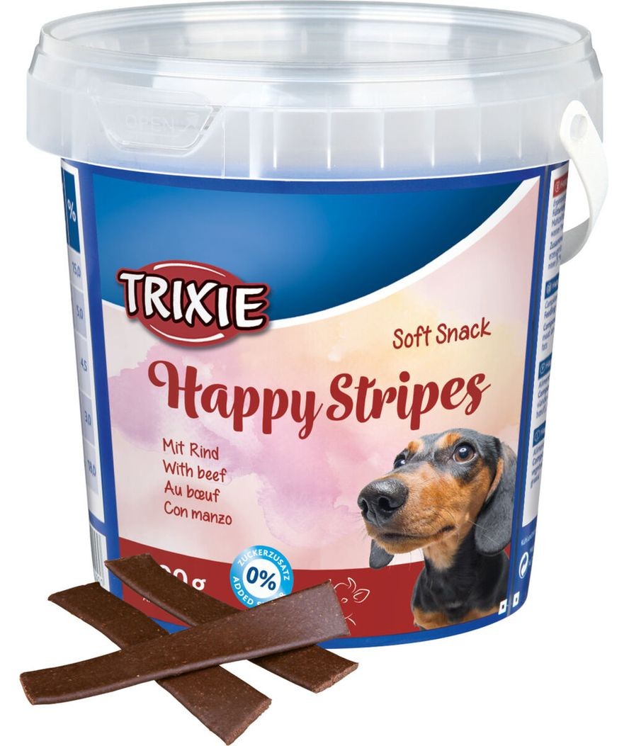 Trixie Soft Snack Happy Stripes 4x500g: Premi per Addestramento Cani