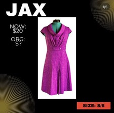 JAX work dress, Magenta/Fuchsia Size 6