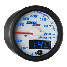 Slightly Used White Blue Maxtow Transmission Temp Gauge Kit W Sensor Slightly Used White Blue Maxtow Transmission Temp Gauge Kit W Sensor