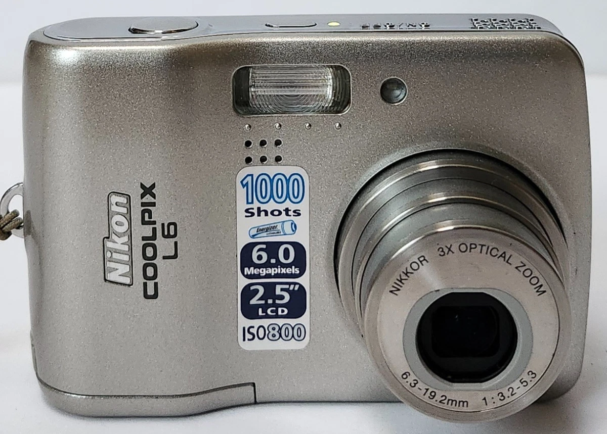快調！美品★Nikon Coolpix L6 6.3-19.2mm 単3電池駆動 Amazon | Nikon デジタルカメラ COOLPIX L6 ホワイト COOLPIXL6W