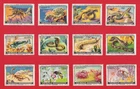 POSTER STAMPS DANGEROUS ANIMALS TARANTULA SEA POLIP VIPER HORNET SEA (1920s*)
