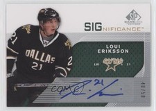 2007-08 SP Game Used Edition SIGnificance 40/50 Loui Eriksson #S-LE Auto 1b6