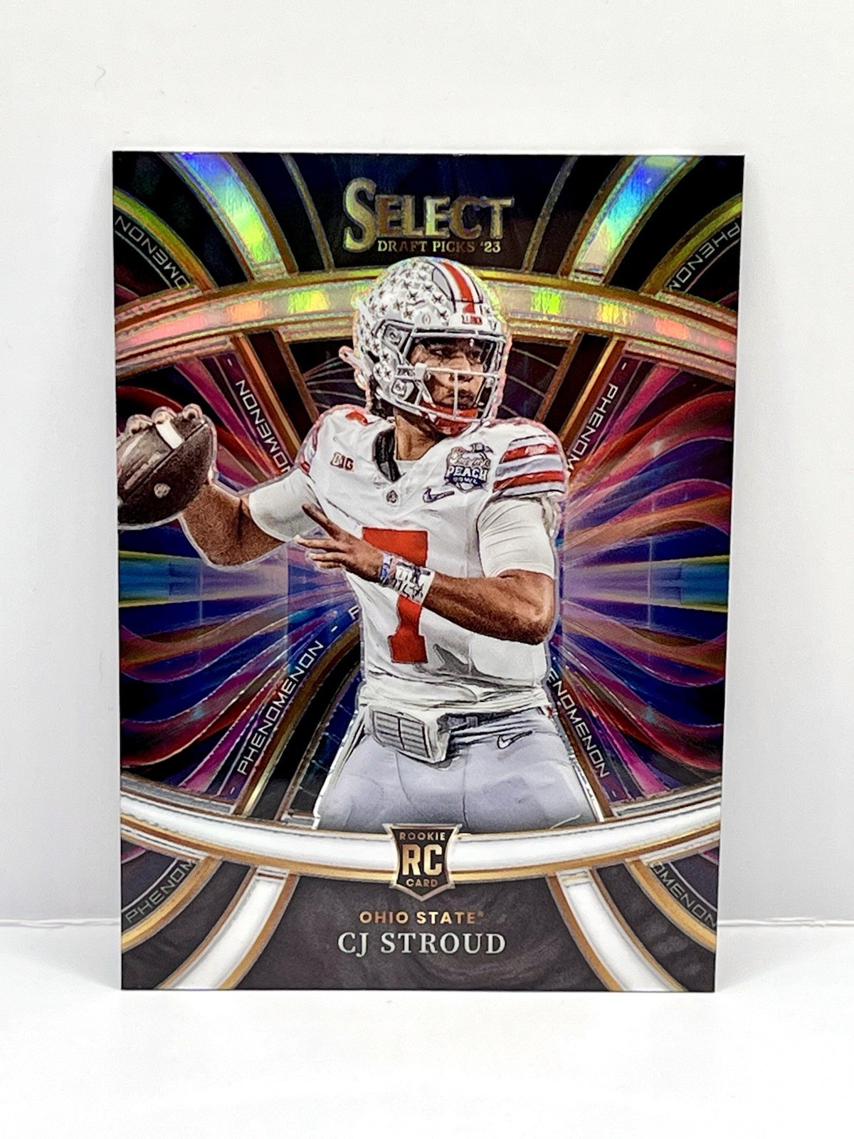 2023 SELECT DRAFT PICKS CJ STROUD ROOKIE SILVER PRIZM PHENOMENON (RC) OHIO STATE
