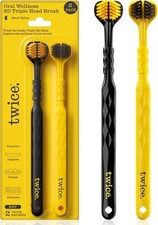 Adult 3D Triple-Head Toothbrush   Ultra-Soft Bristles Braces Aligners  Dentures