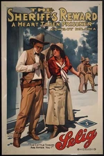 The Sheriff's Reward 🎬 Cowboy Drama Poster - 1910s - 24x36” Hi-Res💎 Print -
