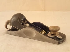 STANLEY No. G12-060 (aka: No. 60 1/2)  6.25"L LOW ANGLE Block Plane, England