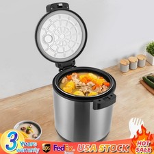 Electric Rice Warmer Heavy Duty Soup Cooker Stainless Steel Restaurant Canteen