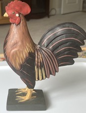 Midwest Importers Wooden Rooster Chicken Figu...