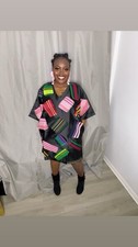 Image of Patched Aso Oke Mikado Dress