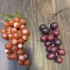 Vtg Artificial Grape Bunches Decorative Lifelike Rubber Assorted Colors Lot Of 9 — photo 3