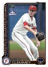 2025 Topps Pro Debut #PD-14 Alex Clemmey Fredericksburg Nationals Topps