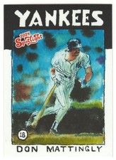 2024 Topps Spotlight Stamp #68 Don Mattingly 72/75 New York Yankees