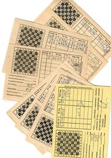 8 Fernschachkarten &Ouml;sterreich 1978