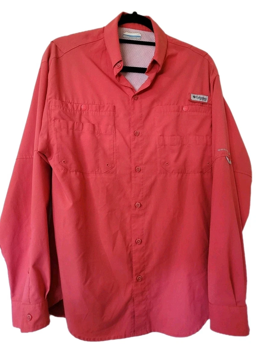 Columbia Chemise à manches longues PFG Tamiami™ II pour homme - Grand, betterave, 4X