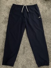 Image of Lacoste Water-Repellent Taffeta Track Pants, Navy, New With Tags. Lacoste Size 6